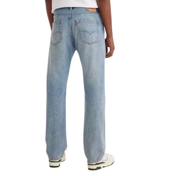 LEVI’S 501 150 Celeb Peace Denim Jean Men 30x30 Blue Straight Rare Classic Boho - Picture 3 of 13